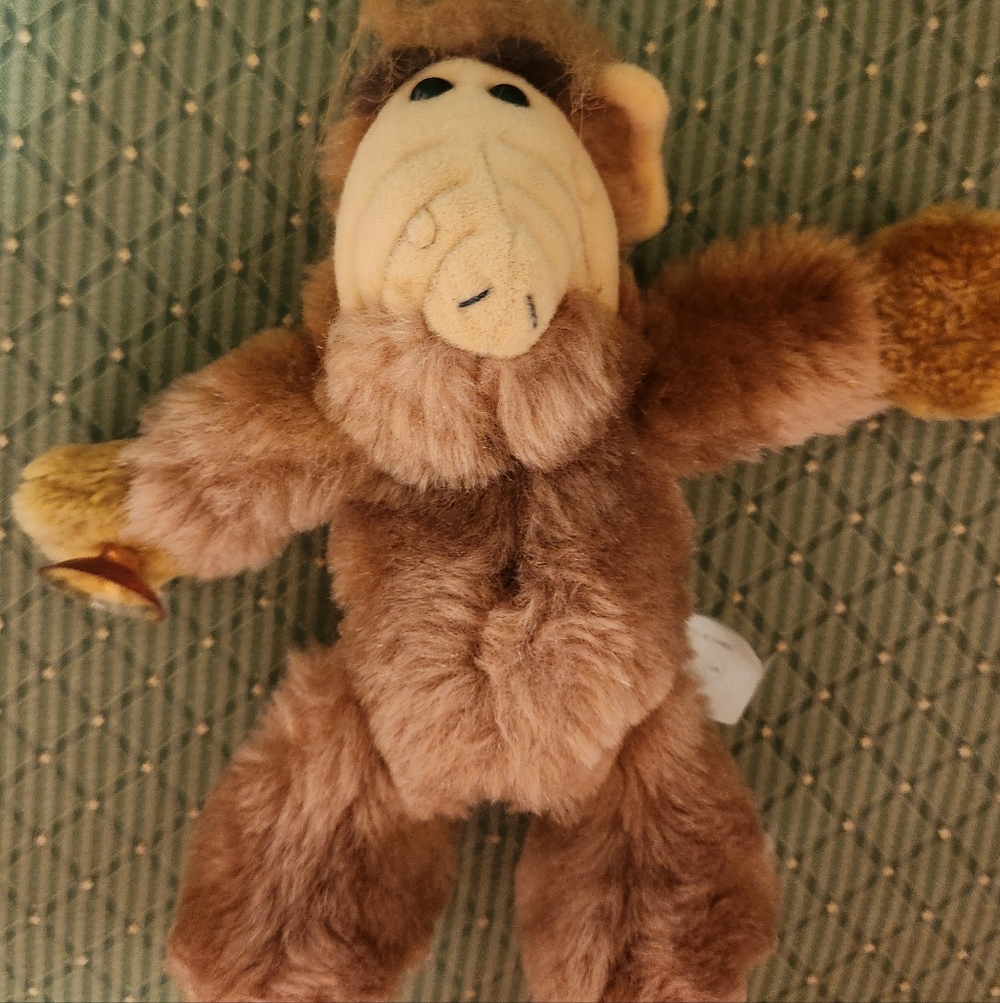 Rare Vintage Alf Plush Window Cling With Suction Cups